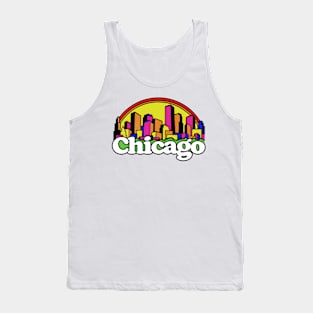 Chicago ------ Retro 80s Aesthetic Tank Top